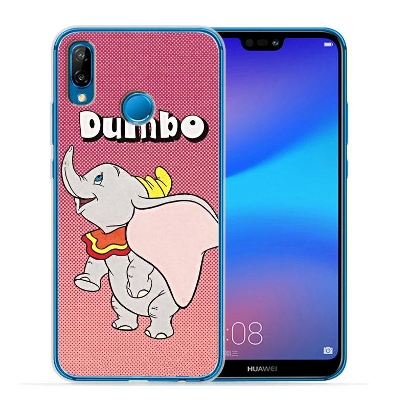 Мягкий прозрачный чехол Dumbo для huawei P30 Lite для huawei P30 Pro P20 Lite P8Lite P9Lite P Smart Capa силиконовый Etui - Цвет: 06