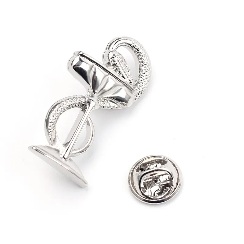 Wine Glass Snake Brooch Pin Alloy Enamel Female Party Lapel Women Hijab Up Brooches Pins | Украшения и аксессуары