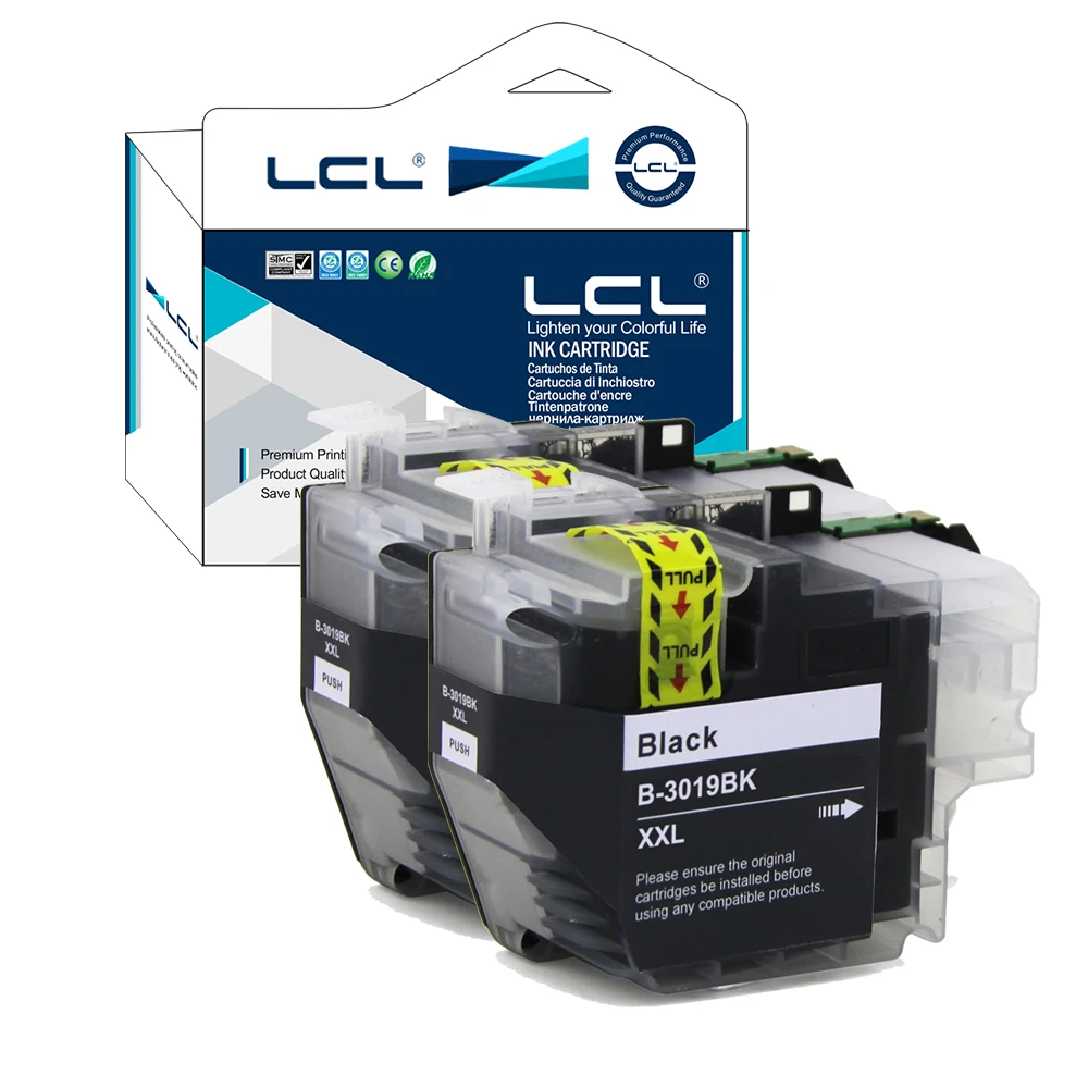 Чернильный картридж LCL LC3019 LC3017 XXL LC3019BK с пигментом (2 шт. в упаковке черный)