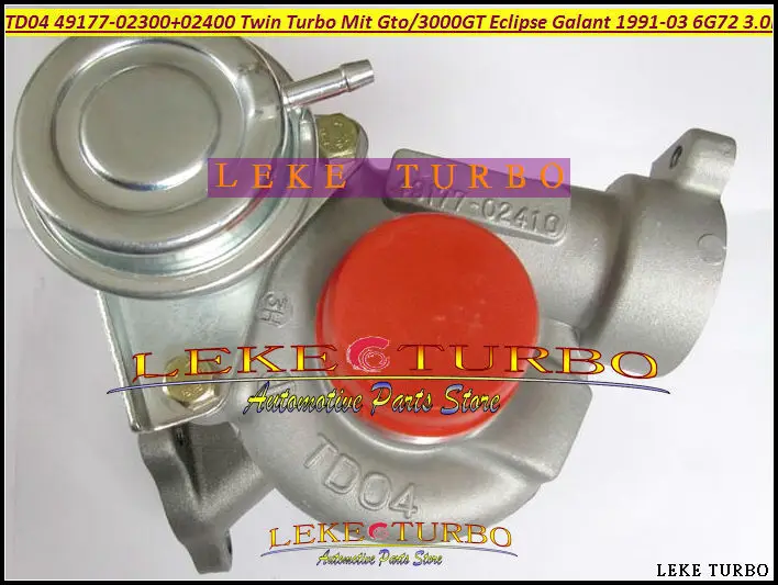 TD04 49177 02300 02400 02310 02410 двойной Турбокомпрессор Для MITSUBISHI GTO 3000GT Eclipse Galant 91 03 6G72