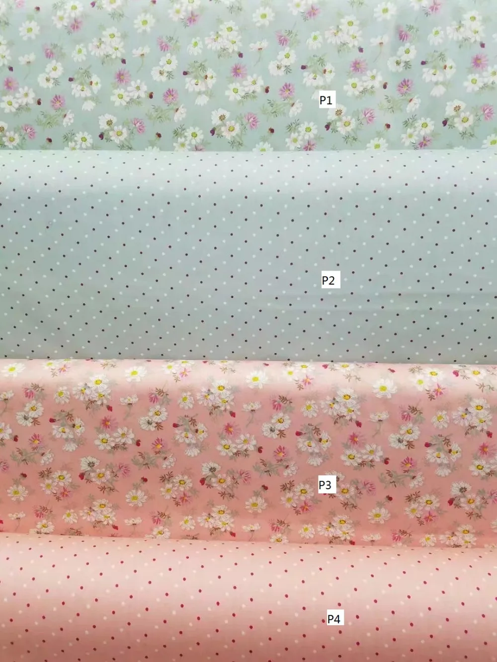 

Free ship 100% cotton print fabric AB style p-u for dress by 5 meters 63"