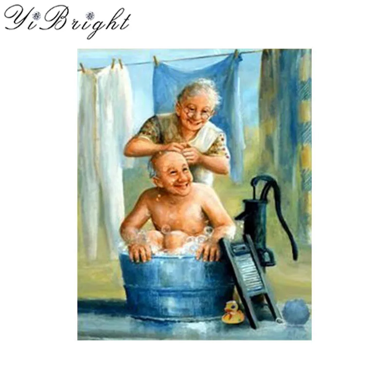 Новинка 2017 3d Алмазная картина сделай сам для старых пар набор вязания вышивка