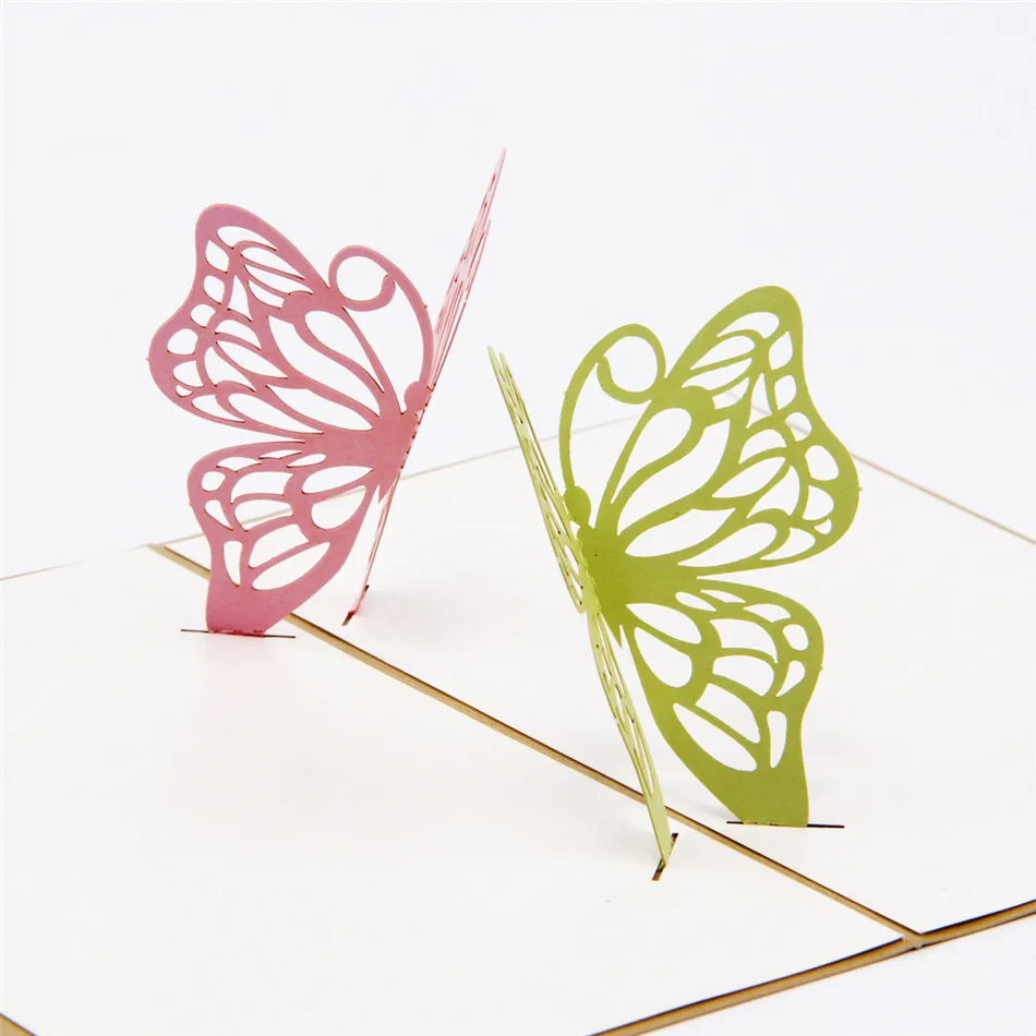 Бабочек Киригами оригами Бумага декоративно прикладного искусства 3d лазерная