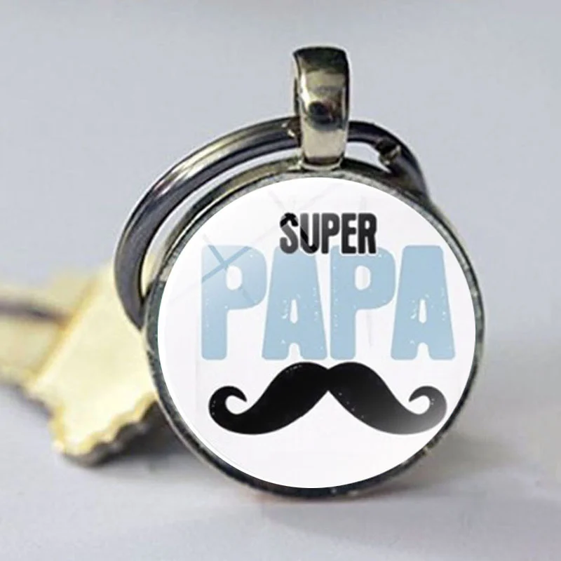 Брелок для ключей с надписью I Love PAPA многофункциональный брелок в виде суперпапы