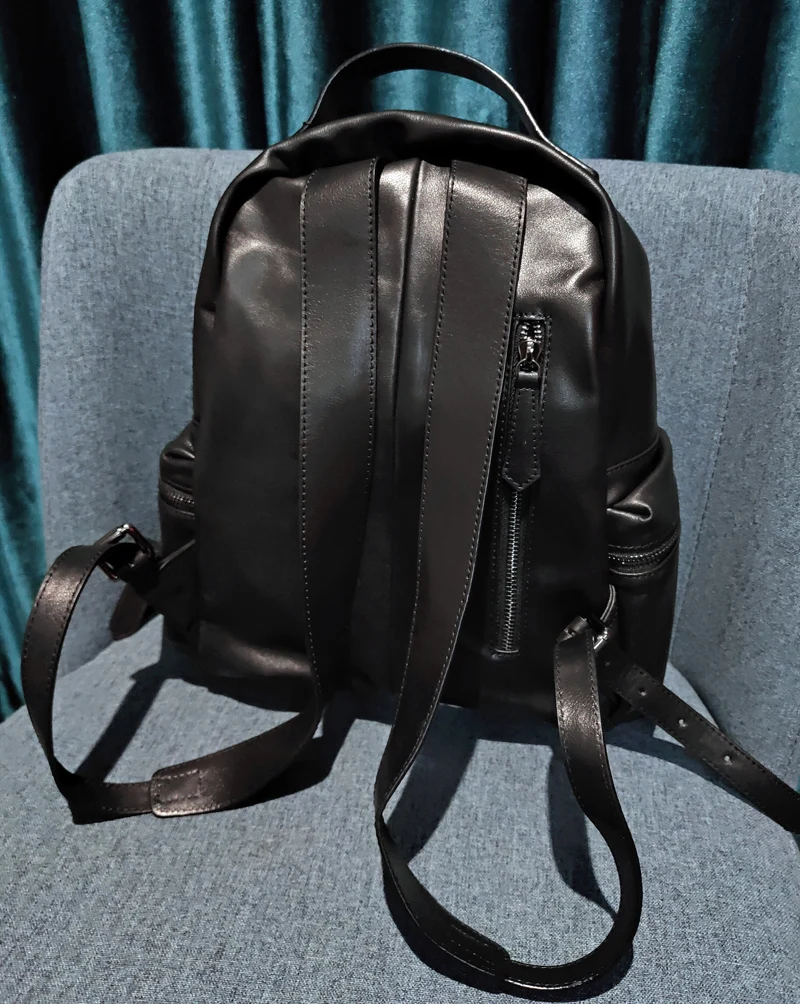 Mochilas Mujer женский рюкзак из натуральной кожи Новая модная женская черная школьная Сумка молодежная сумка через плечо дорожные рюкзаки
