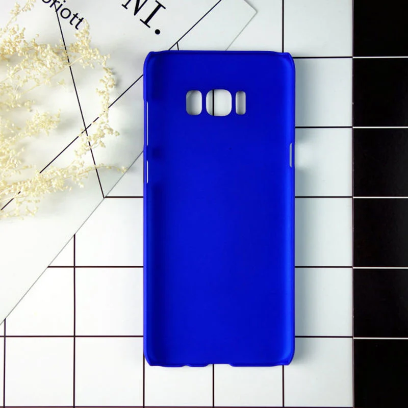 Синий Жесткий PC матовый чехол для samsung A6S A9S A5 A7 A8 A9 A6 A3 A5 A7 J4 J6 чехол для Galaxy S6 S7 край S8 S9 S10 рlus lite - Цвет: Синий