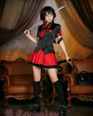 

Кровь C Kisaragi Saya косплей костюм для женщин Хэллоуин Косплей Костюм Униформа полный комплект