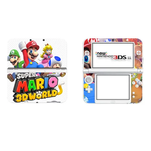 DSLL0008 Супер бумага Марио виниловая наклейка на кожу Наклейка для нового 3DS XL Скины Наклейка s для нового 3DS LL виниловая Защитная Наклейка - Цвет: DSLL0008