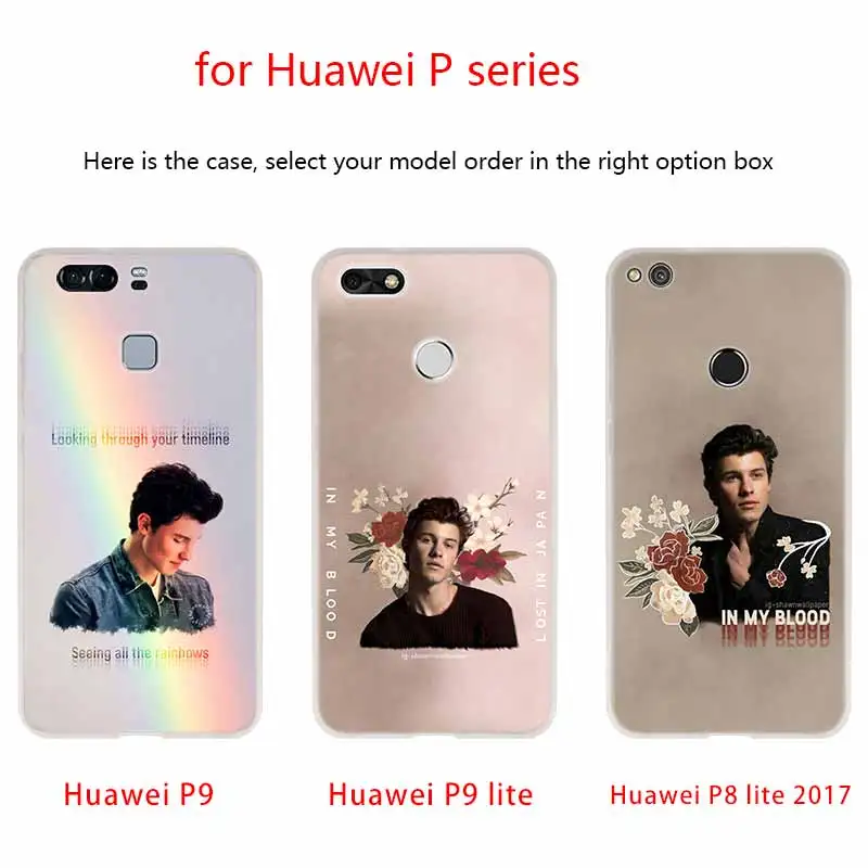 NAYIDA cute wallpaper shawn mendes New Case Silicone Soft TPU Cover For Huawei P50 P30 P40 P20 Pro P10 Lite P Smart Z 2019 2020 | Мобильные