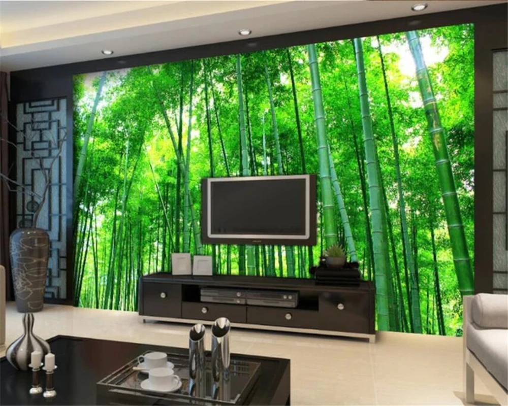 Beibehang пользовательские обои 3d большая фотография роспись бамбуковый лес пейзаж