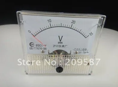 

0-30V DC 85C1 Analog Volt Voltage Panel Meter Voltmeter