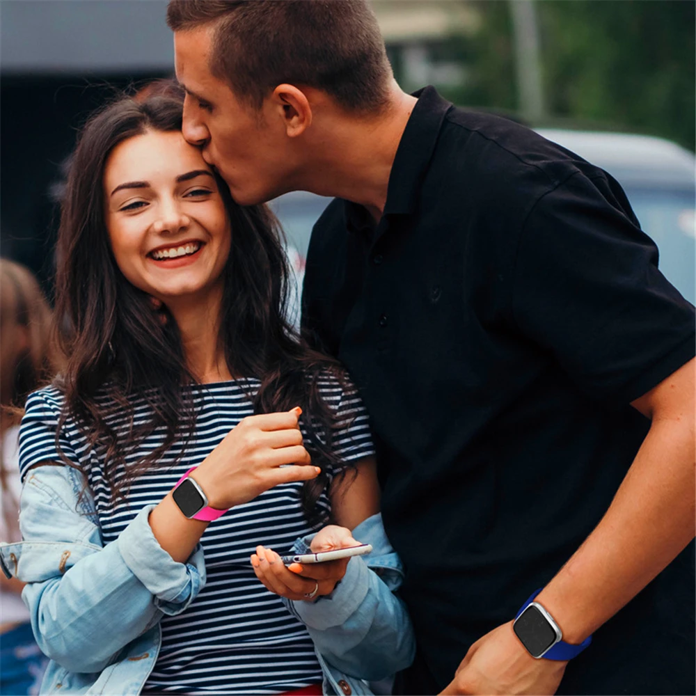 Duszake ремешок для Fitbit Versa ремешок Водонепроницаемая из мягкого силикона запасной браслет ремешок для Fitbit Versa защита экрана