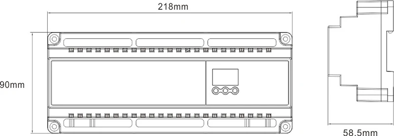 Светодиодный DMX512 постоянного напряжения DC12V-24 V вход; 3A* 40CH выход Светодиодный дисплей DIY Настройка адреса DMX RJ45 40 каналов DMX декодер