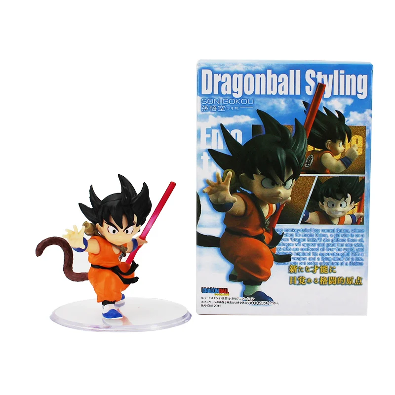 with box -C Коробка Dragon Ball Z Son Gokou Goku ПВХ Экшн фигурки детство Ver Akira Toriyama Коллекционная модель игрушки куклы Dragon Ball figuen - Color: with box -C
