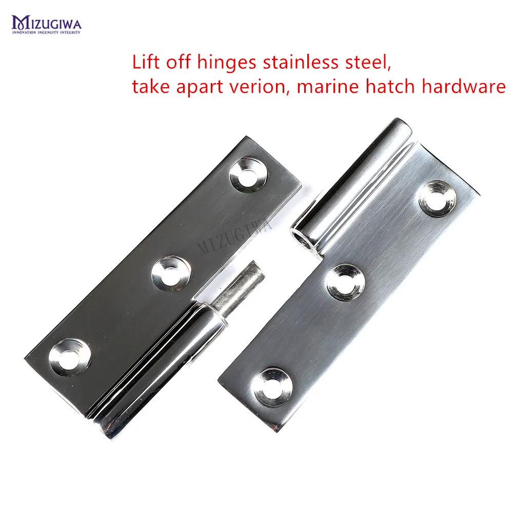 2 pcs MIZUGIWA Door Hatch Cabin Strap Hinge 316 Stainless Steel Boat Marine Heavy Duty for | Спорт и развлечения