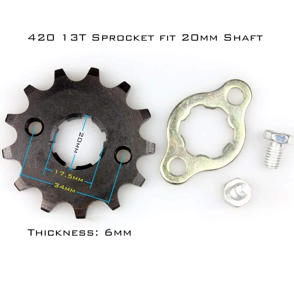 Xzilla Sprocket Front 420-13T 20mm Motorcycle ATV Dirtbike Parts Free Shipping | Автомобили и мотоциклы