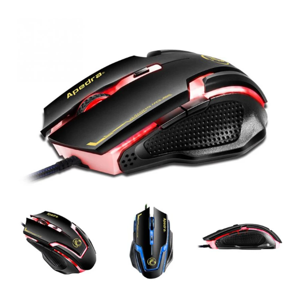 Проводная Мышь Gaming Mouse 6 Кнопок Компьютерной Мыши 3200 ТОЧЕК/ДЮЙМ USB Оптическая мышь