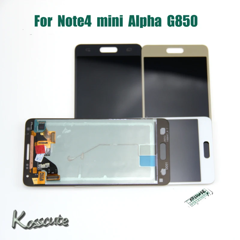 Для Samsung Galaxy Alpha G850 LCD G850F Note4 Note 4 Mini дисплей сенсорный экран дигитайзер сборка