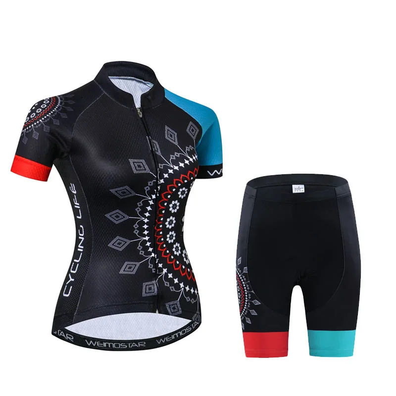 Weimostar Новая женская велосипедная Джерси Набор Ropa Ciclismo дышащая одежда