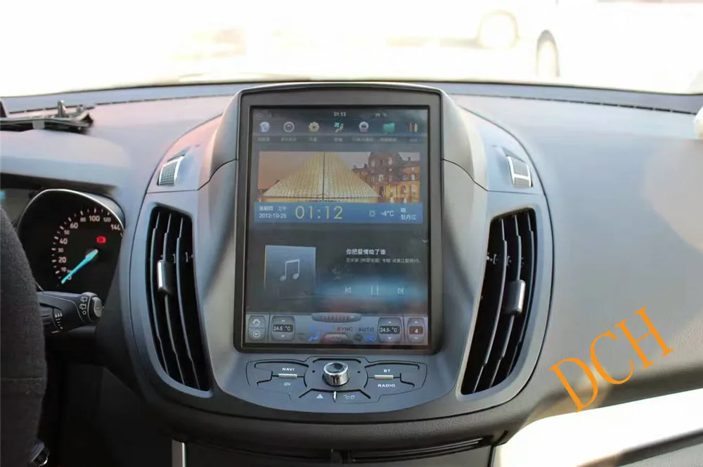10,4 ''вертикальный экран Tesla стиль Android 8,1 автомобильный DVD gps плеер для Ford Kuga 2013 PX6 CARPLAY радио gps