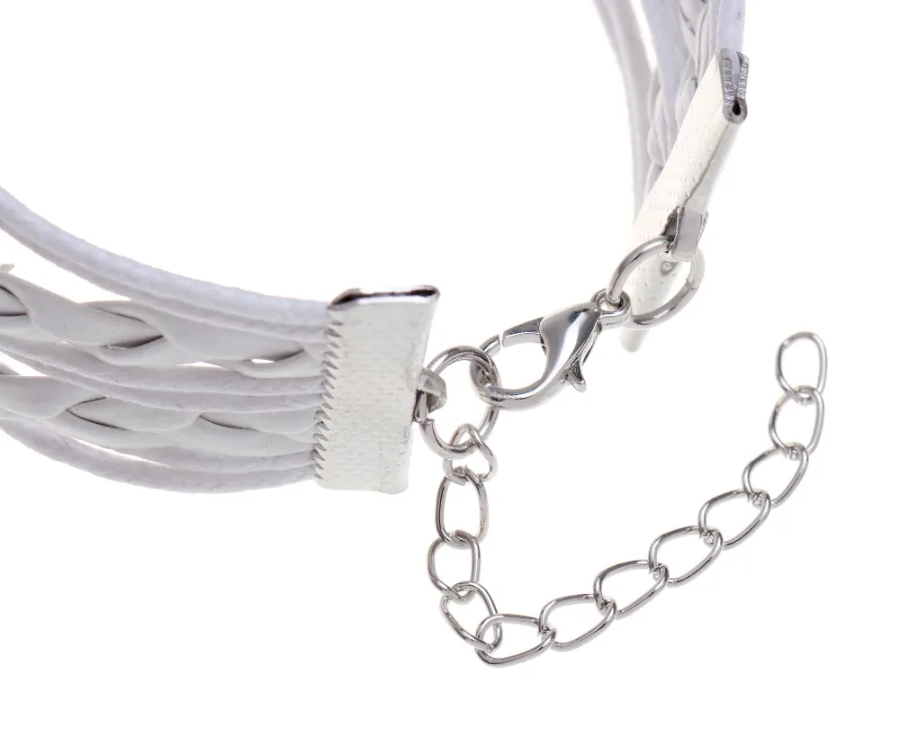 2016 новая мода многослойный счастливый Кристалл Бесконечность Символ Шарм