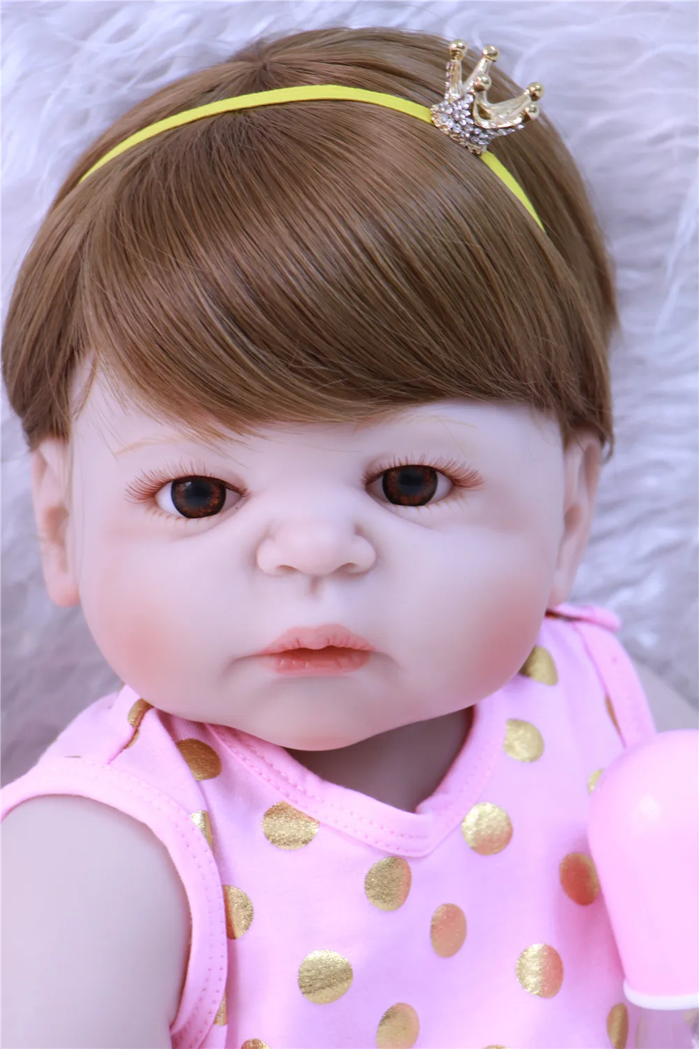 Кукла reborn NPK 22 дюйма силиконовая для всего тела