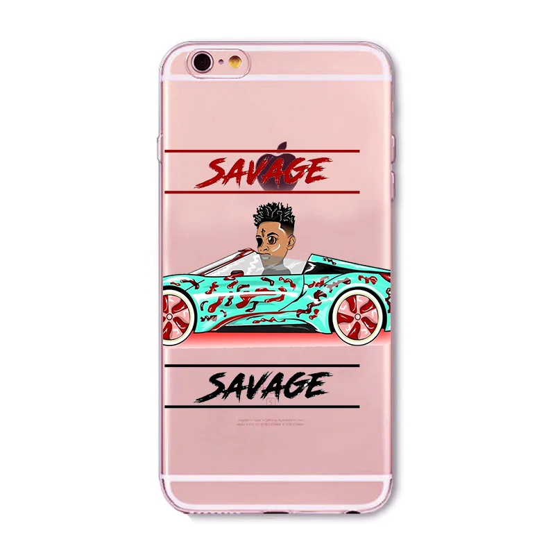 21 Savage псих режим чехол для iPhone X XS Max XR 8 SamsungS7 S8 S9 FLEXIN на моем SKRRRT силиконовый |