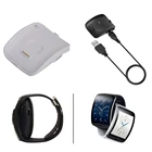 Магнитная док-станция для Samsung Gear S, умные часы с USB-кабелем, зарядка R750, белая Портативная подставка для быстрой зарядки