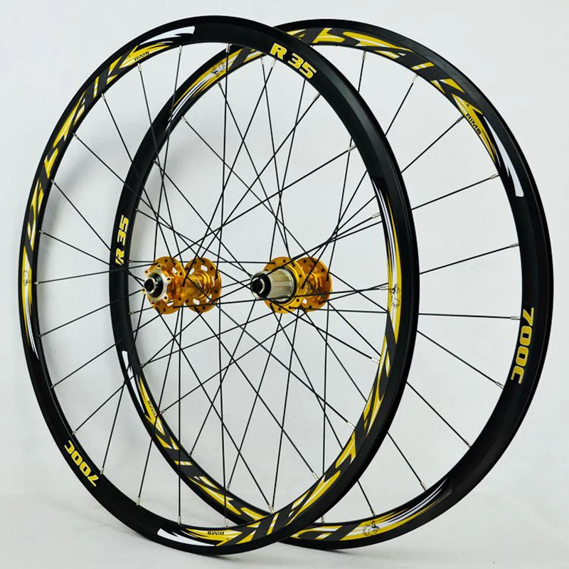 700C disc brake road wheels bicycle bike V/C brak 30MM alloy rim 700C/29inch Cross-country wheel | Спорт и развлечения