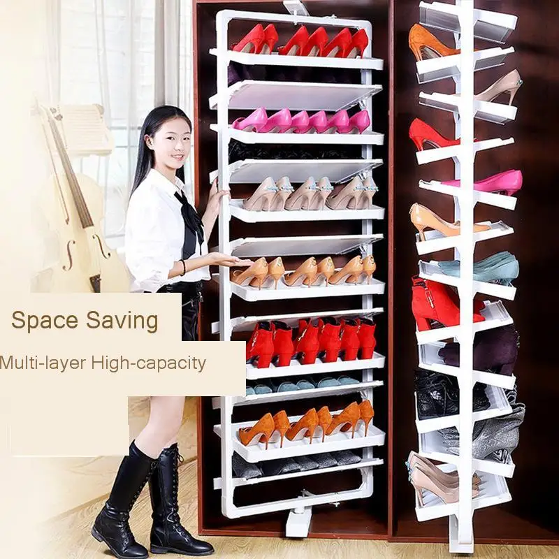 Closet rotation shoe rack cloakroom 360-degree hardware accessories customization | Дом и сад