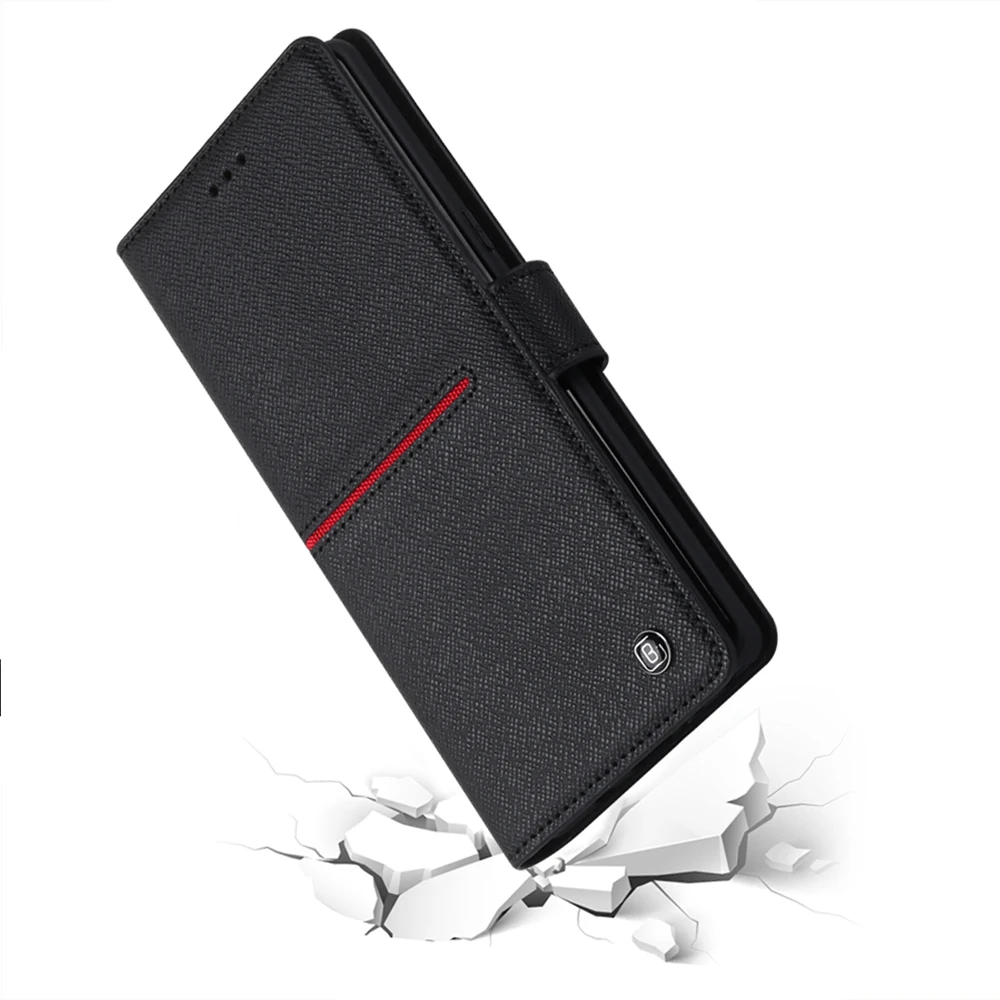 GEBEI Case Cover for Galaxy Note 8 Genuine Leather Magnet Flip Samsung Note8 Wallet Folio Slim Stand Card Slots | Мобильные телефоны