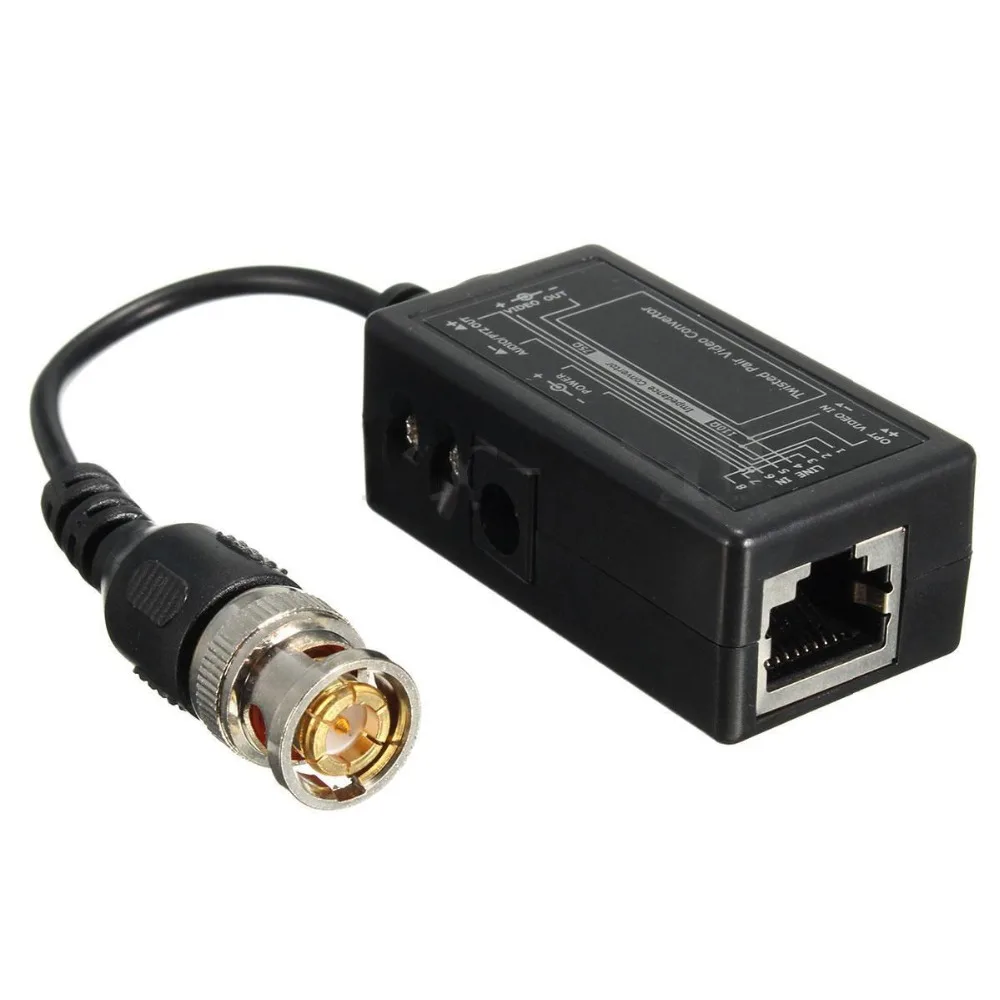 2 пары конвертер CAT5 BNC в RJ45|Коробки передач и кабели| |