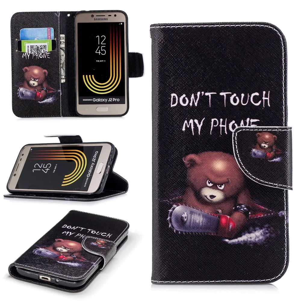 Милый чехол с медведем и бабочкой для Samsung Galaxy J2 Pro 2018 S9 Plus J4 J6 A6 A7 A750 Etui Hoesjes|Бамперы|