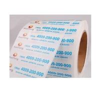 customized high quality waterproof white and transparent sticker labelfrozen seafood products labels self adhesive pvc sticker