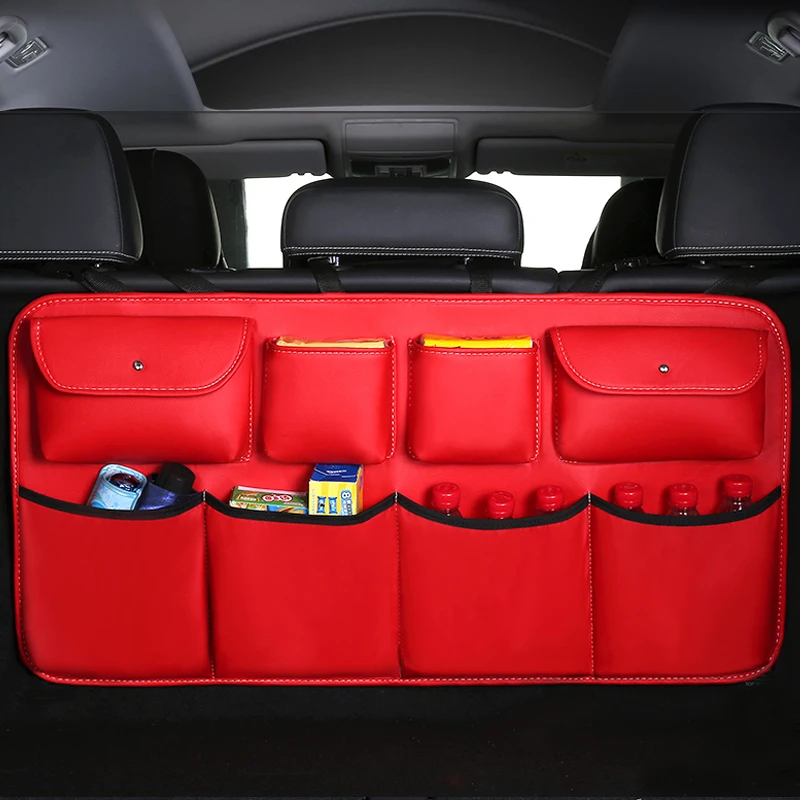 Новая искусственная кожа автомобильная Задняя сумка для хранения на спинку