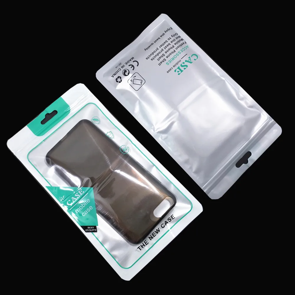 100 шт. 12x21 см красочные пластик универсальный чехол для телефона Zip Lock упаковка сумка с отверстием самозапечатывающийся на молнии чехол для iPhone