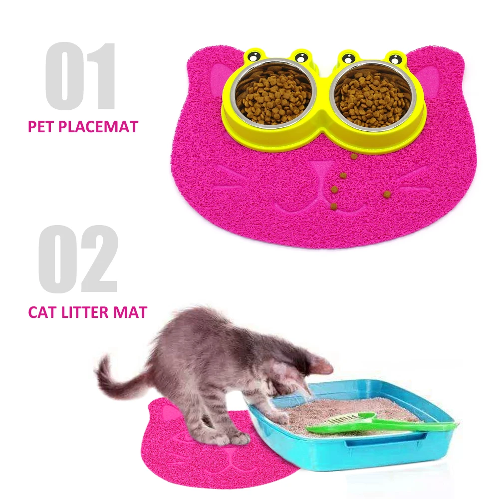 Водонепроницаемые коврики для кошек и собак нескользящий коврик кормления