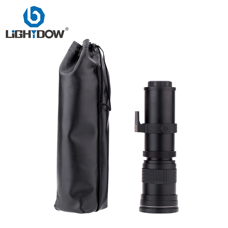 Lightdow 420 800 мм F/8 3 16 супер телеобъектив ручной зум объектив + T2 переходное кольцо для