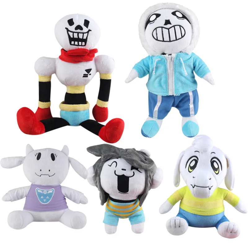 Undertale Frisk Chara Sans фриск азриэль Папирус Napstablook Toriel Temmie Мягкая кукла плюшевая игрушка