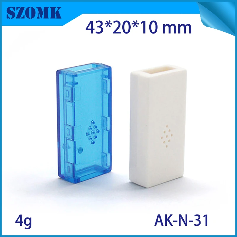 Пластиковый usb бокс 1 шт. корпуса для электроники прозрачный синий