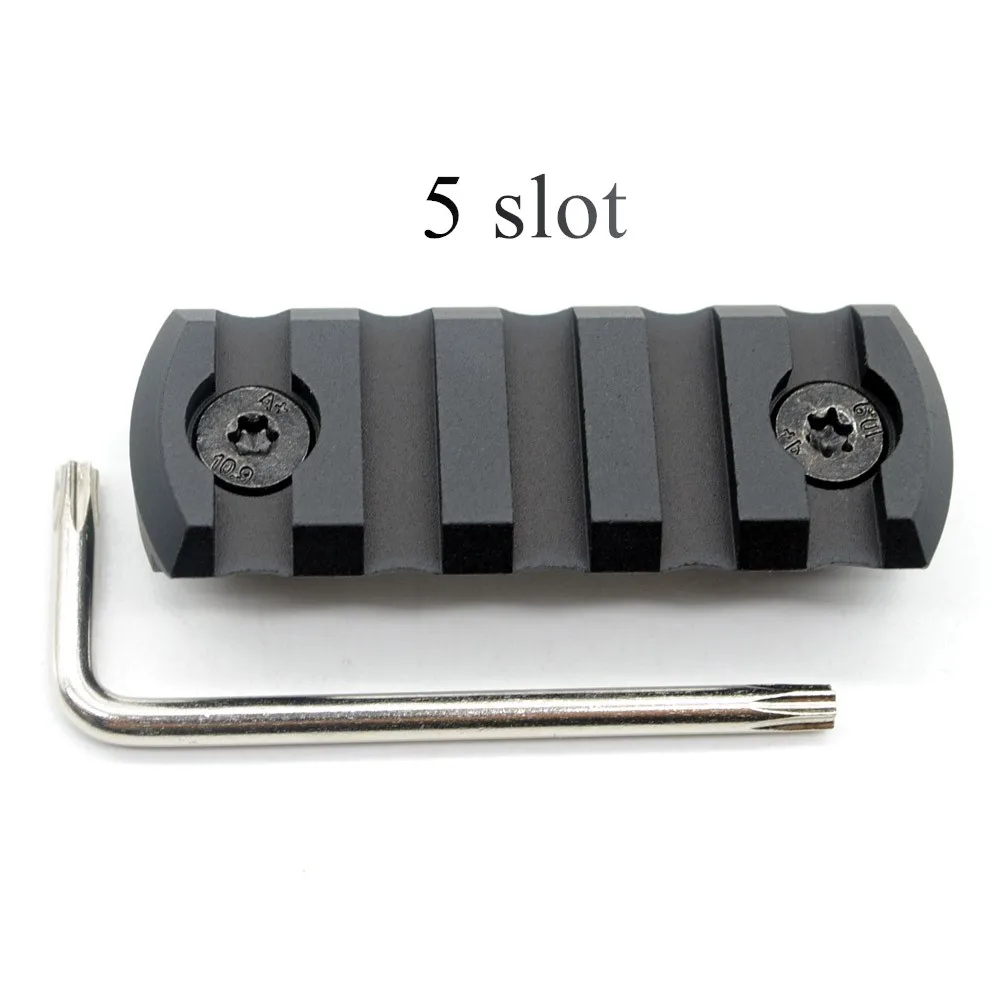 Рельсовые секции Aplus 3/5/7/9/11/13 для Keymod / M lok Handguard Picatinny/Weaver Mount Adapter_Black