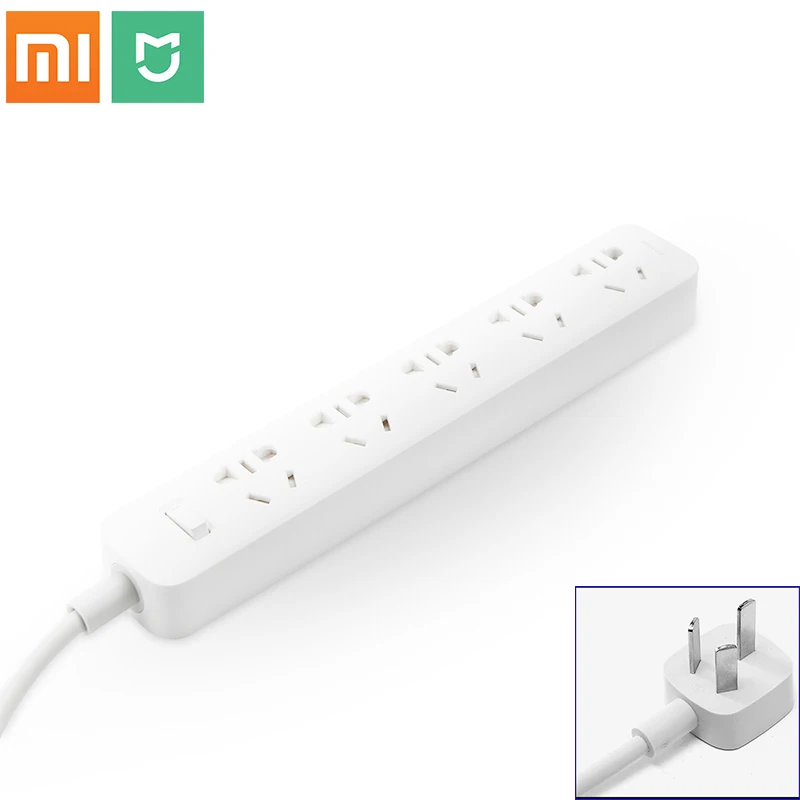 Блок питания Xiaomi Mijia 5 штепсельная лента электрический адаптер независимая