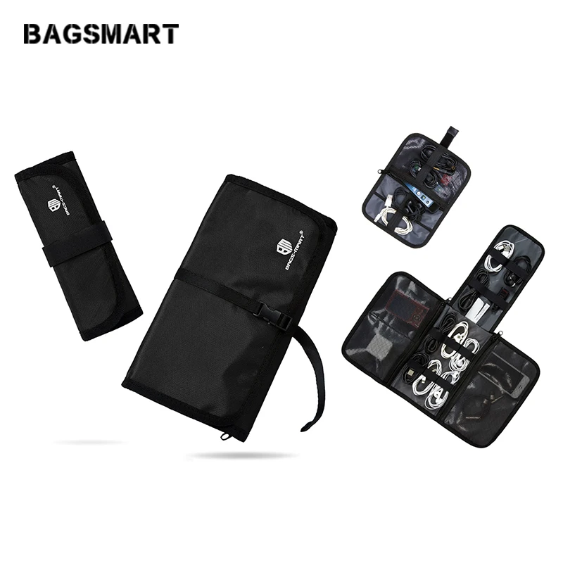 BAGSMART 2 шт. электроника Аксессуары органайзер для наушников телефон зарядное