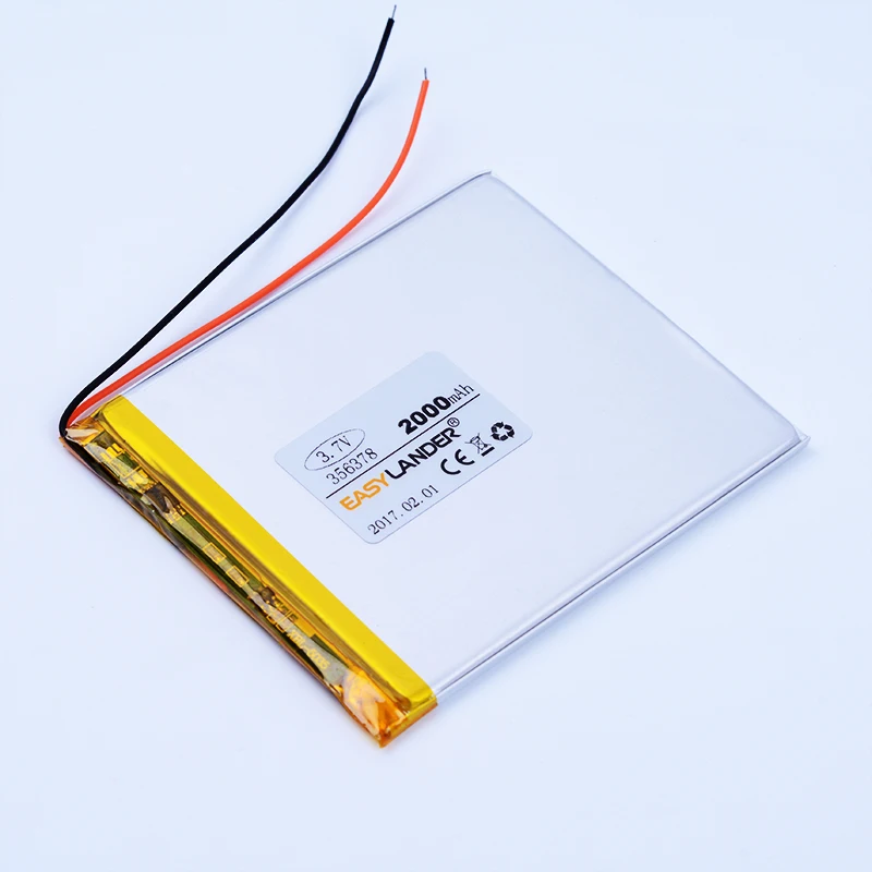 356378 3 7 V 2000mAh литий полимерный ионный аккумулятор для планшетных ПК PDA DVD