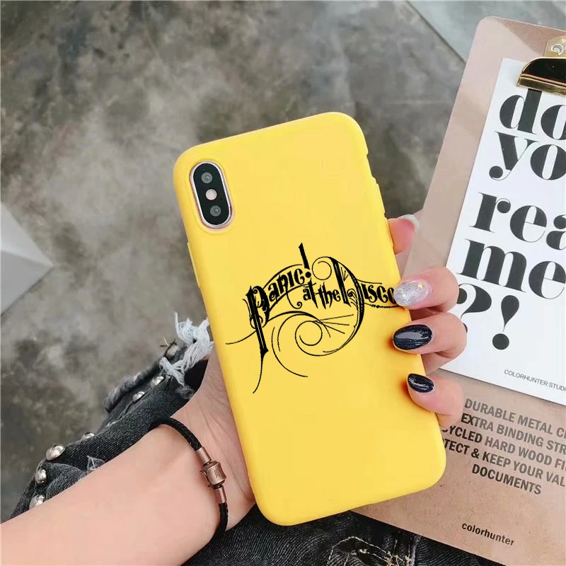 Y-5649 Panic at диско Мягкий силиконовый чехол конфетного цвета чехол для iPhone X XR XS MAX 6 7 8 plus 6s для Apple лучший дизайн корпуса - Цвет: Y-5649