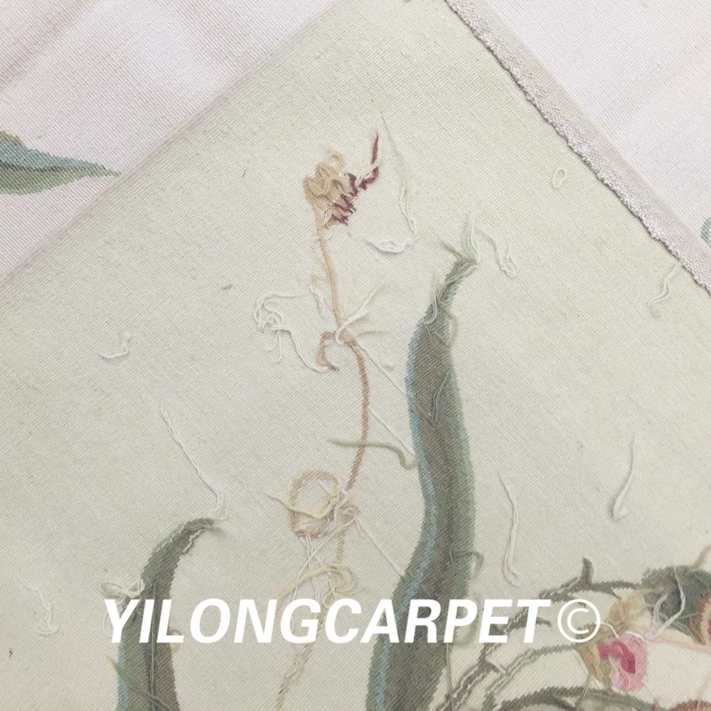 Yilong 6 'x 9' индивидуальный плоский плетеный ковер ручной работы из французской