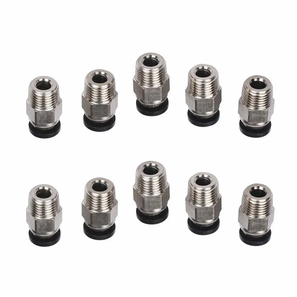10 шт. прямой пневматический быстроразъемный соединитель для 3D принтера|Детали и