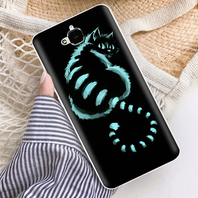 for Huawei Y6 Pro Soft TPU Cover 5.0 inch Honor 4C Clear Rainbow Case Enjoy 5 Slim Silicone Protector |