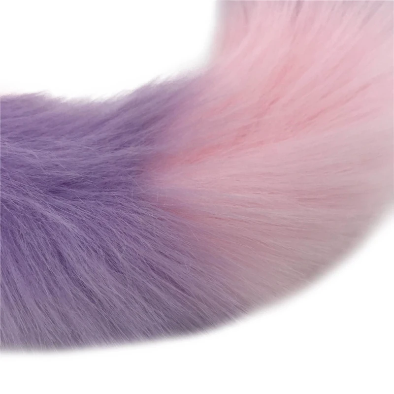 2 Size Fox Tail Anal Plug Stainless Steel Butt Dilator Stimulating Toys Dog Tails Adult Products for Couples H8-178G | Красота и