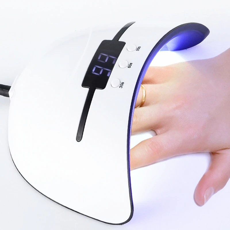 36W UV Lamp LED Nail Dryer For All Gels Polish Sun Light Infrared Sensing Timer Smart LCD Display Manicure | Красота и здоровье